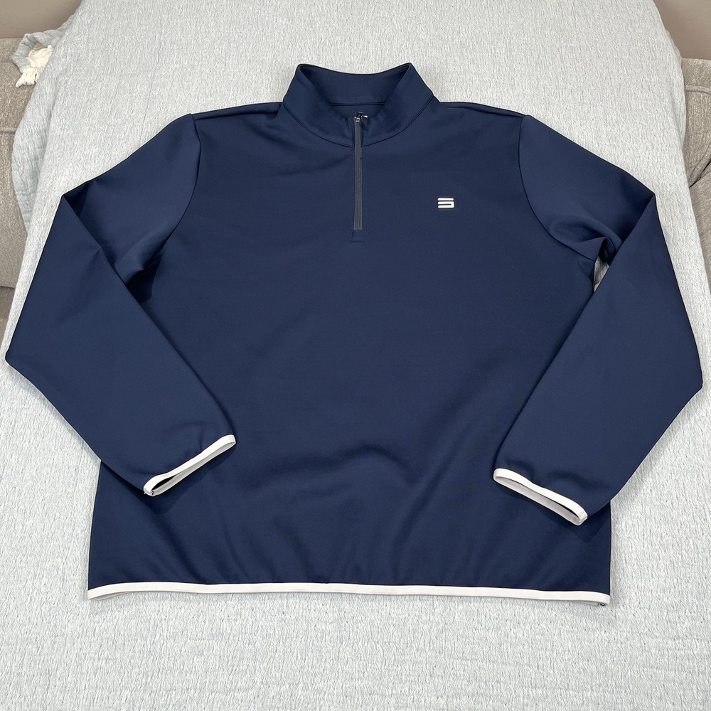 Three Sixty Six‎ Men's Therma Quarter Zip Hoodie Pullover - 1/4 Zip Sweater 2XL